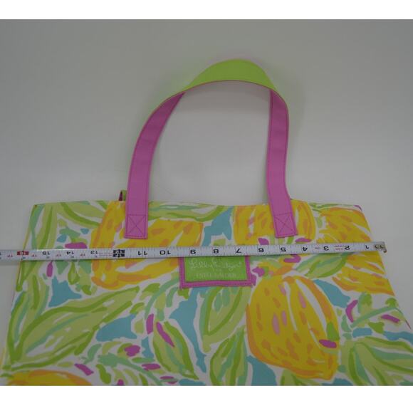 Lilly Pulitzer x Estee Lauder Tote Bag Floral Preppy Green - Picture 3 of 11